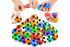 LEMOSTAAR Squishy Stress Balls for Adults - 32 Pack Stress Balls Bulk, Squishy Balls Squeeze Fidget Toys Sensory Stress Balls, Stress and Anxiety Relief Squeeze Toys for Autism & ADD/ADHD