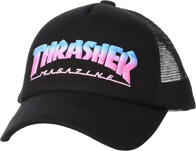 Amazon スラッシャー キッズ メッシュキャップ サイズ調整可能 th C07k Mag Logo Cap 帽子 おしゃれ Blk Fr キャップ 通販