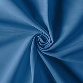 HHZZMIAO Cotton Polyester Broadcloth Fabric 57" Wide by The Yard Soft, Lightweight &amp; Breathable Material for Sewing, Lining, Curtains, Bedding &amp; DIY Projects (Royal Blue, 2 Yard)