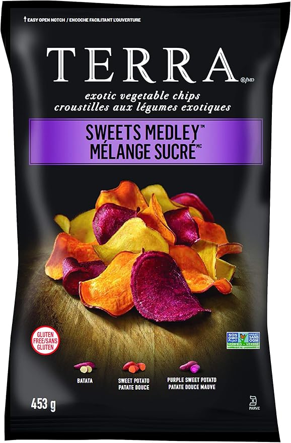 TERRA Sweets Medley Exotic Vegetable Chips, 165 g Amazon.ca Grocery