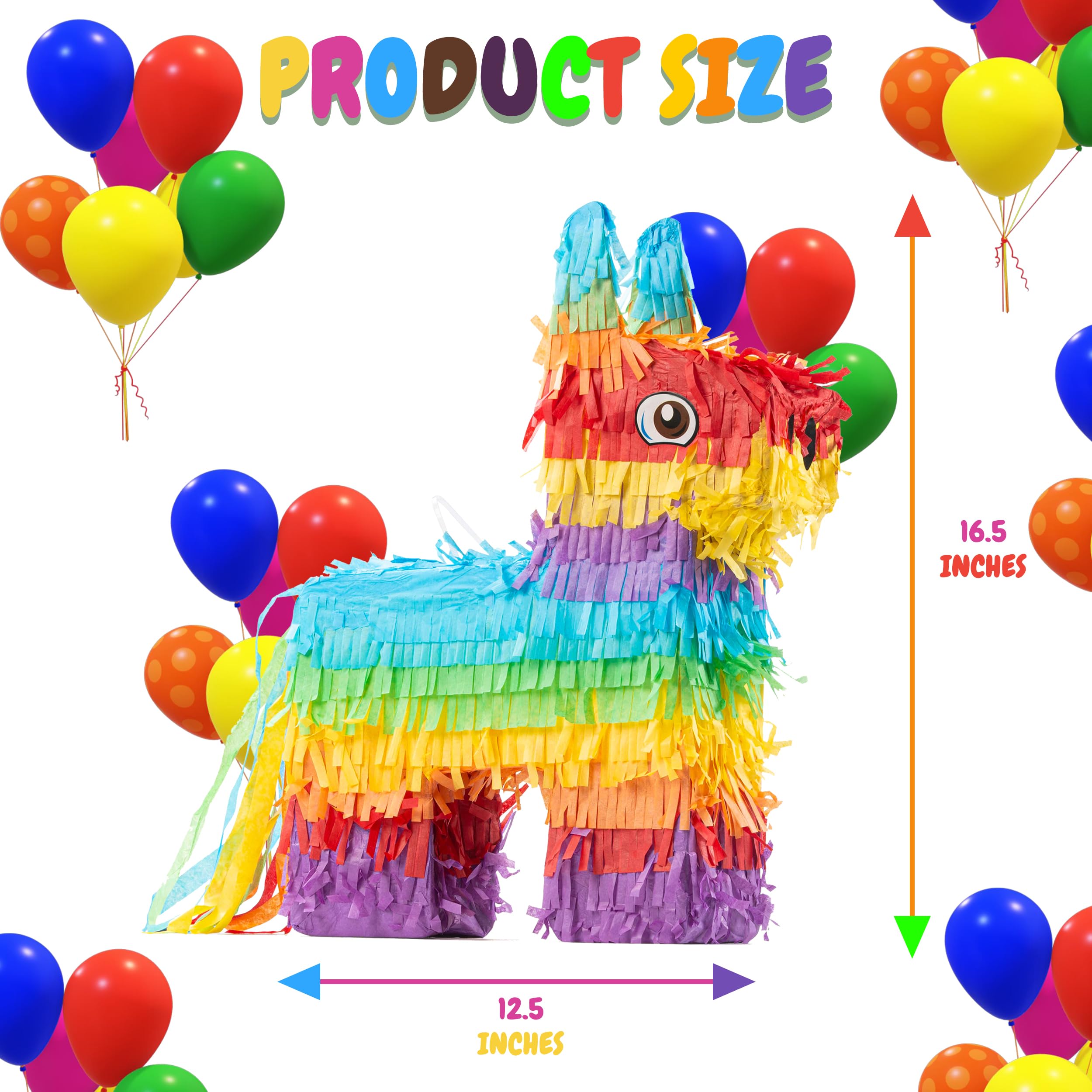 The Award Box Donkey Pinata Animal Theme Birthday Party Decorations 16.5 in