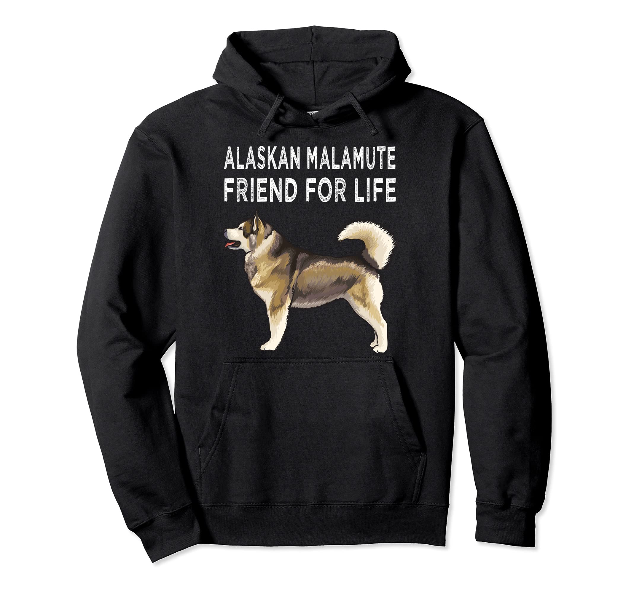 Alaskan Malamute Friend For Life Dog Friendship Pullover Hoodie