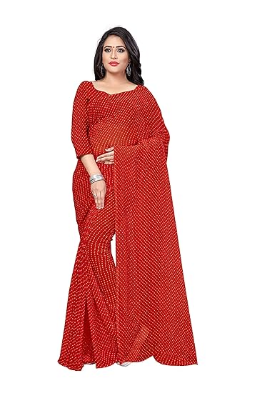 amazon red colour sarees