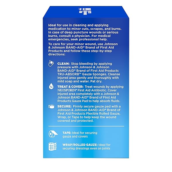 BAND-AID® BRAND TRU-ABSORB™ GAUZE SPONGES 4X4IN, 50 COUNT