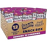 Welch's Fruit Snacks, Berries 'N Cherries, Sharing Size, 5 oz, 12 Ct | Real fruit is the first ingredient, excellent source of Vitamins A/C/E, gluten free, great for kids and the office