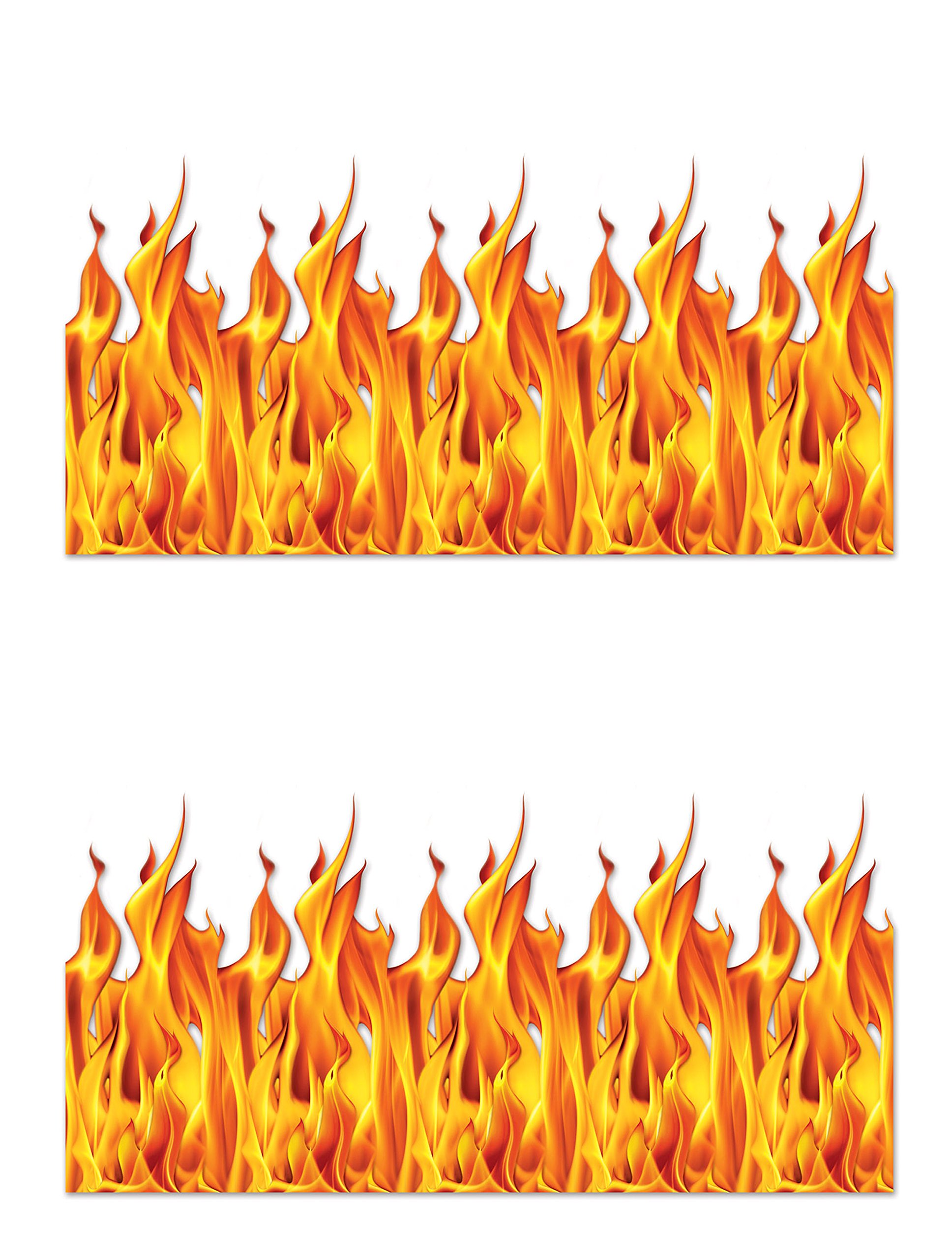 Beistle S00899AZ2 Flame Backdrop 2 Piece, Plastic, Multicolor