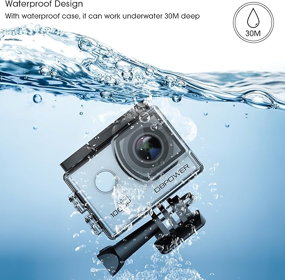 Amazon Co Jp Dbpowerアクションカメラex5000 14 Mp 1080p Hd Wifi防水スポーツカム2インチlcdスクリーン 170度広角レンズ 98 Ft Underwater Dvビデオカメラ16アクセサリキットの59 99 スポーツカメラ ホーム キッチン