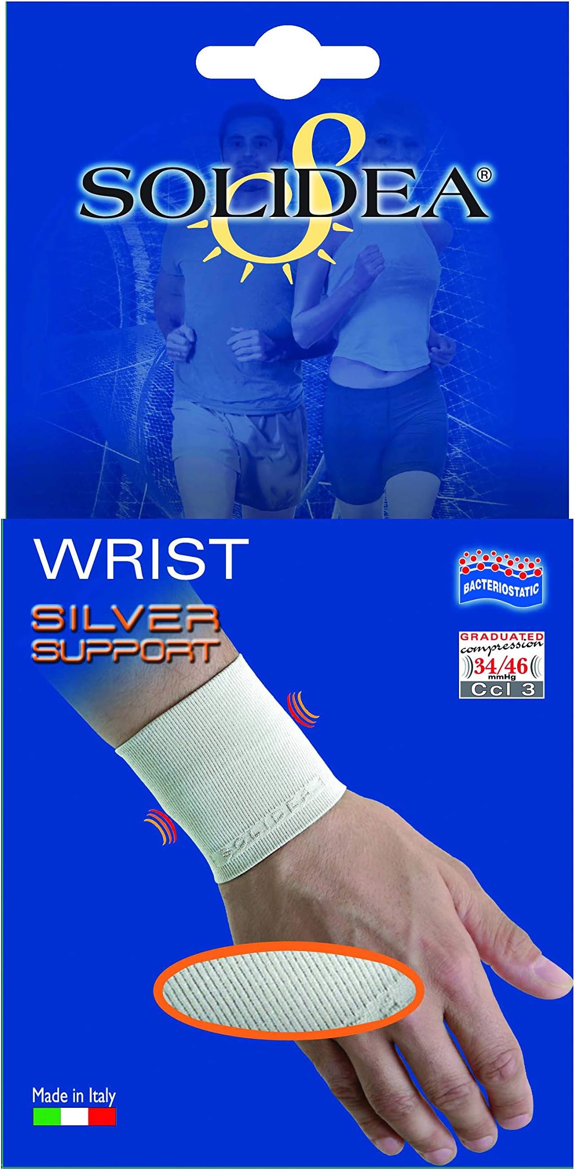 Solidea Silver Support Wrist Support Medium Large White ML