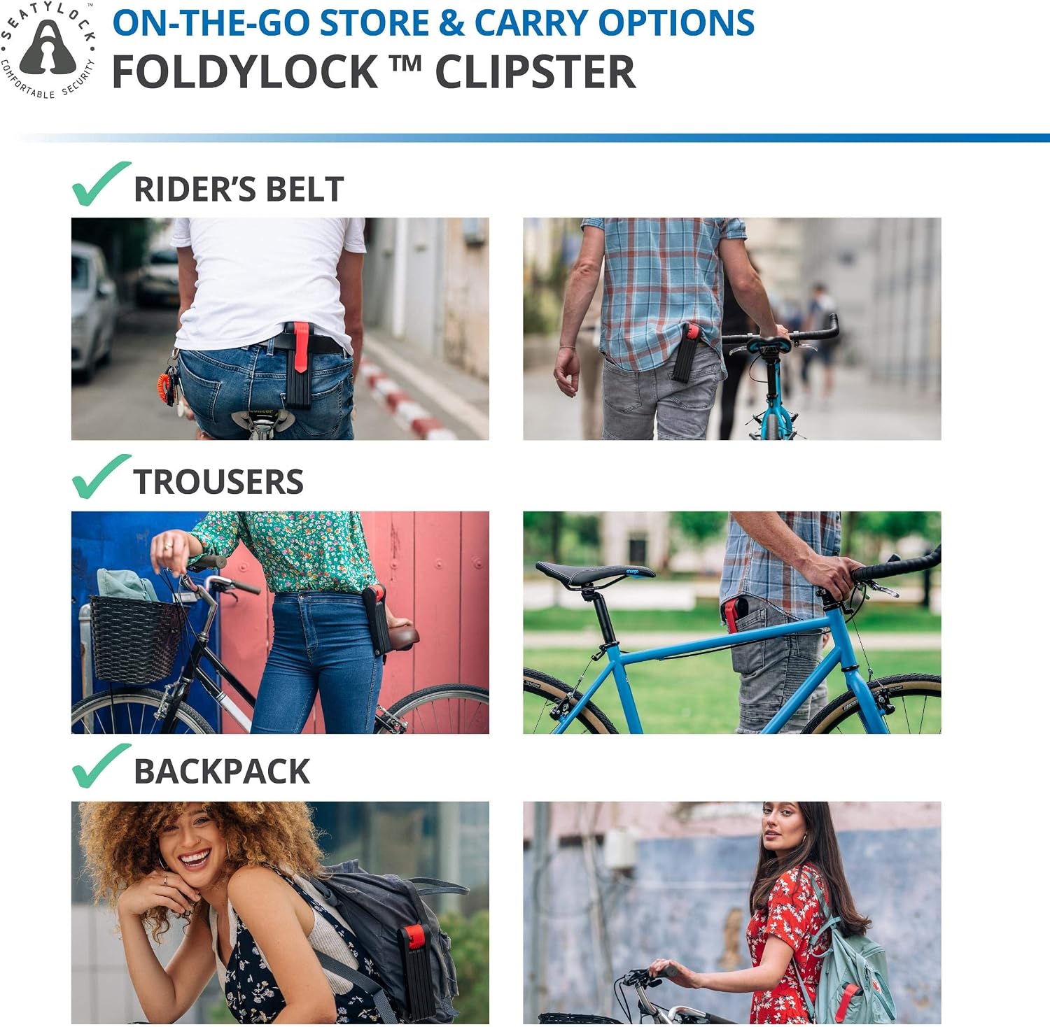 Foldylock Clipster Folding Lock for Bicycle/Scooter/Scooter/Unbreakable Safety Locks/Smart Metal Bike Accessories and Not Guilty - Image 5