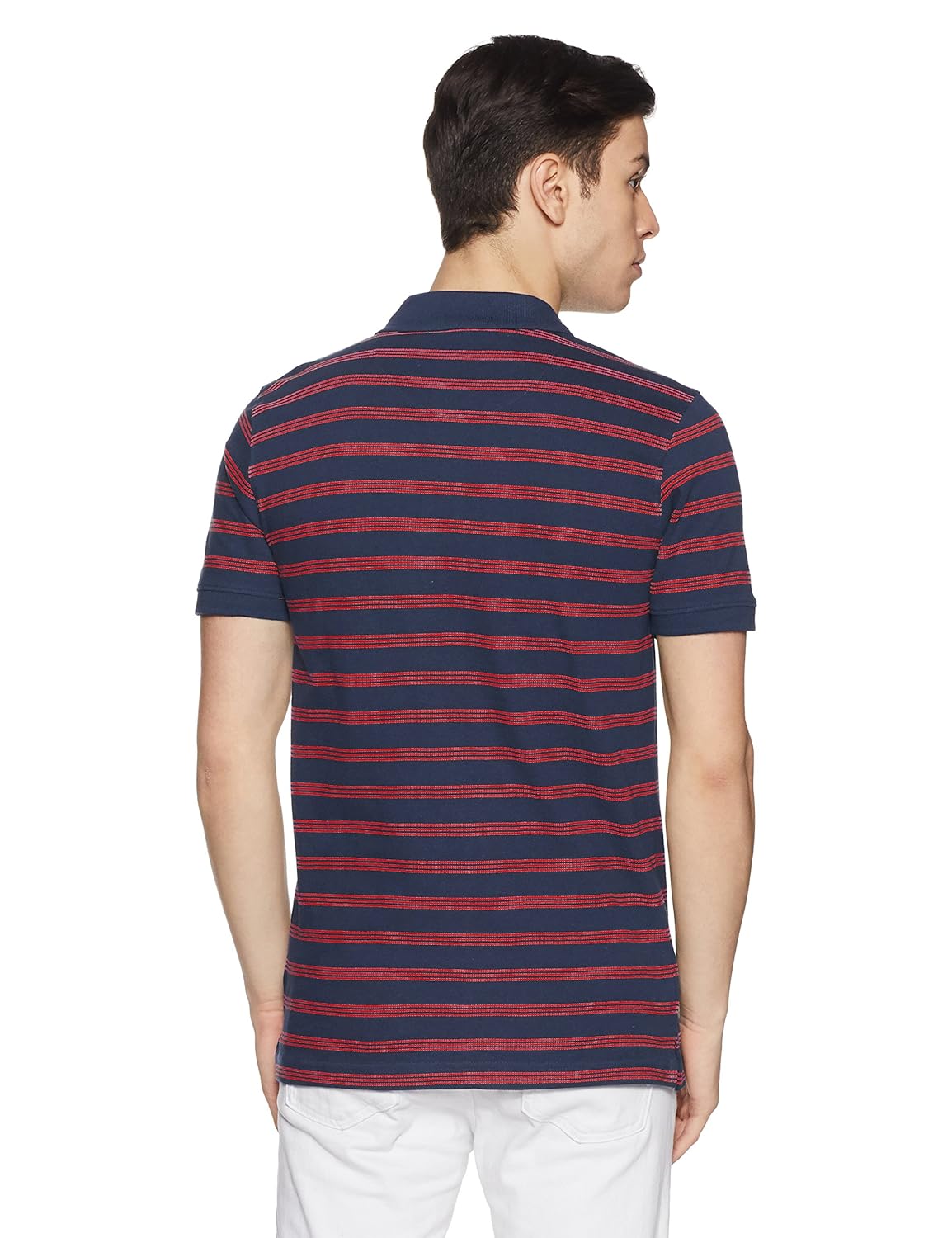 dj&c by fbb men's striped regular fit polo