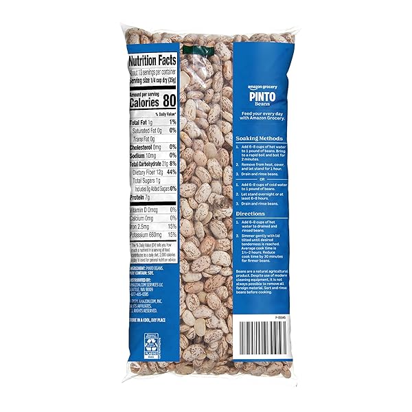 AMAZON GROCERY, PINTO BEANS, 16 OZ