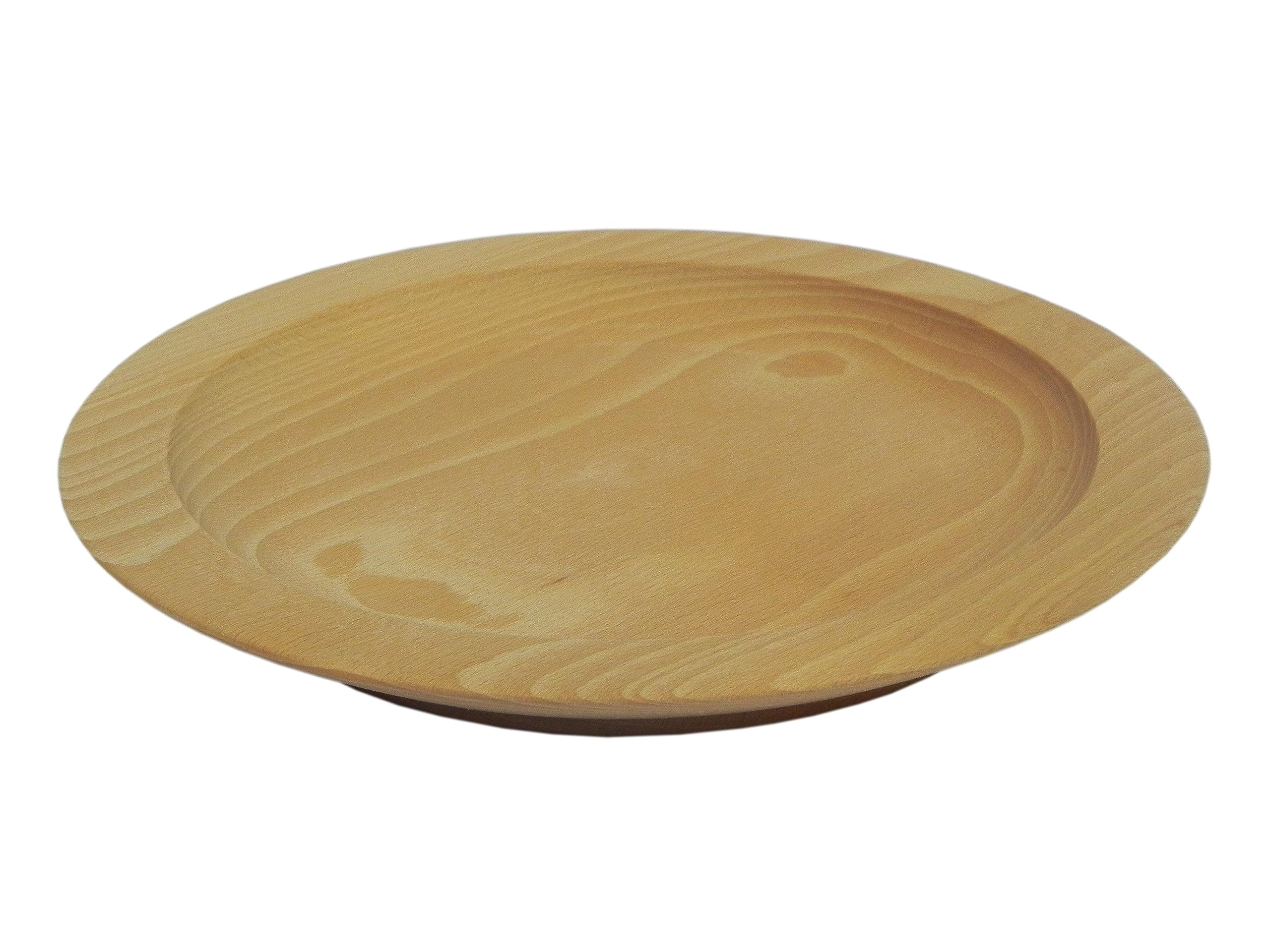 Wooden World - Wooden Decorative Plate for Serving Foods and Snacks - 30 cm
