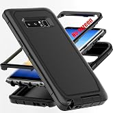AYMECL for Note 8 Case,[Military Grade] 3 in 1 Full Body Shockproof Dust/Drop Proof Heavy Duty Protection Cover,for Samsung Galaxy Note 8 6.3 Inch,Black