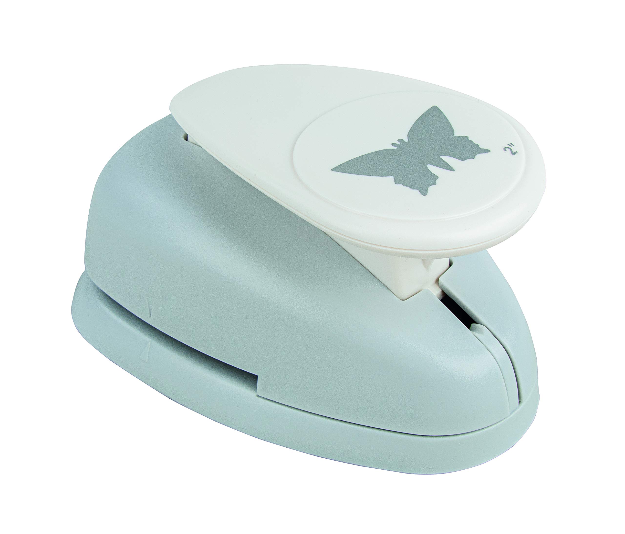 Rayher Paper Craft Punch with Butterfly Design, Lever Punch for Card Making and Scrapbooking, 5.08cm, 2", 89859000