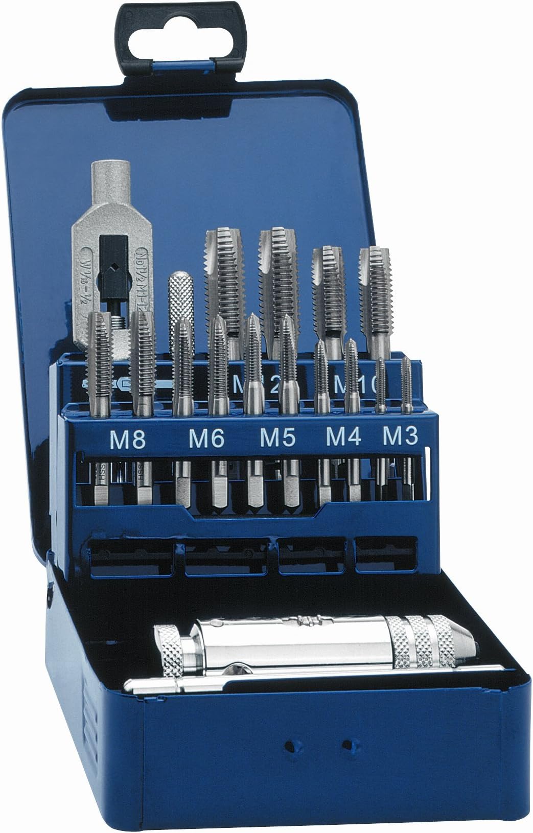 Eventus 20331 352 HSS M3-M12 DIN Set of Short Machine Taps (16 Pieces)