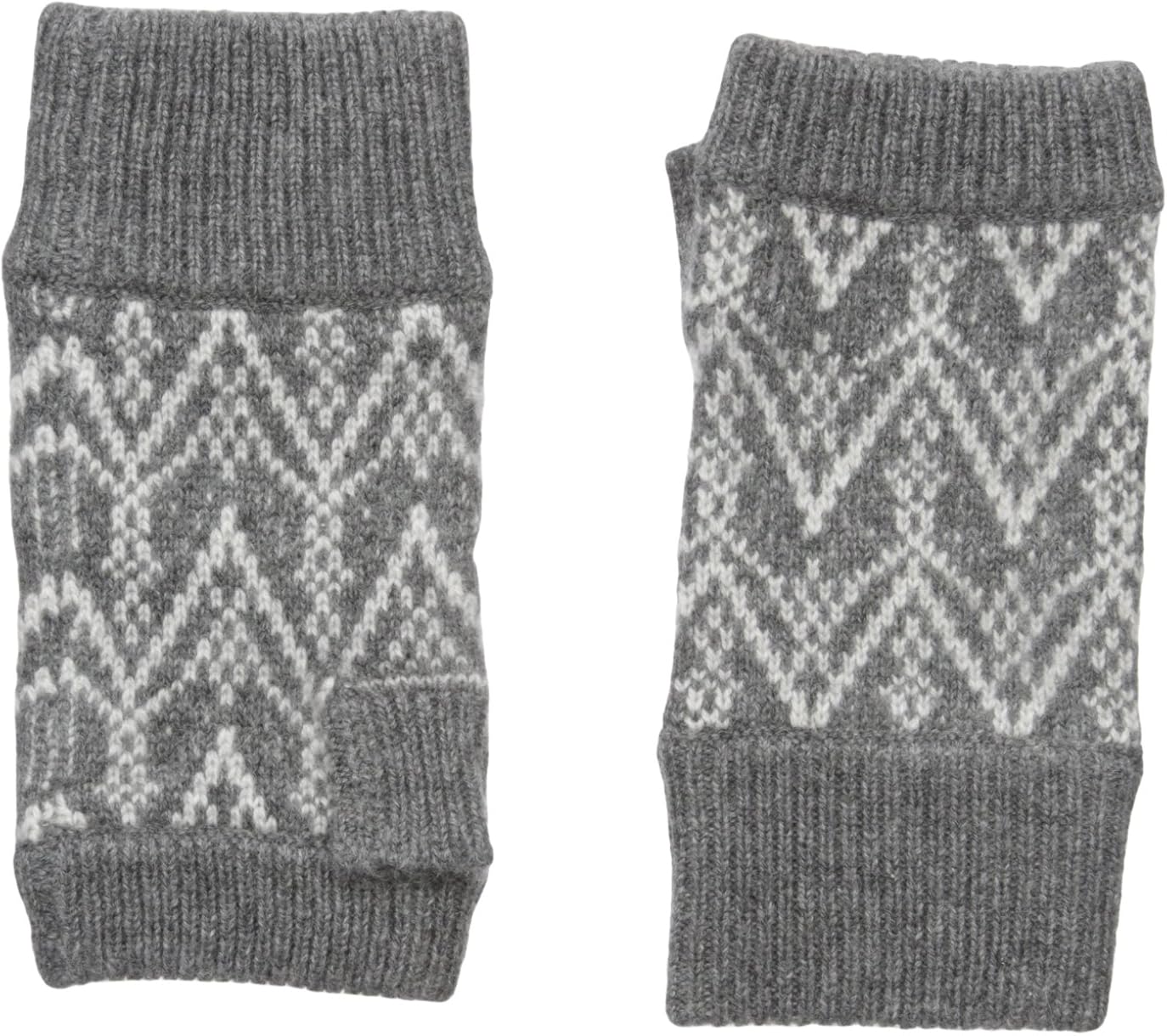 grey cashmere fingerless gloves