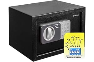 Genie Hand – Time Delay Safe, Anti Robbery Safe Box, Timed Controlled Opening – B-Class Lock – Anti Bounce Technology – Emerg