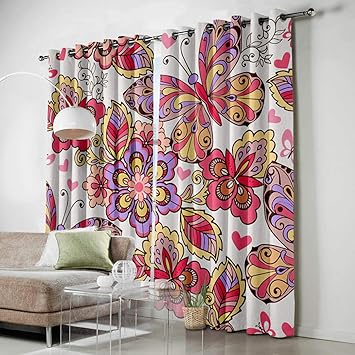 Amazon Com Homecreator Window Blackout Curtains Colorful