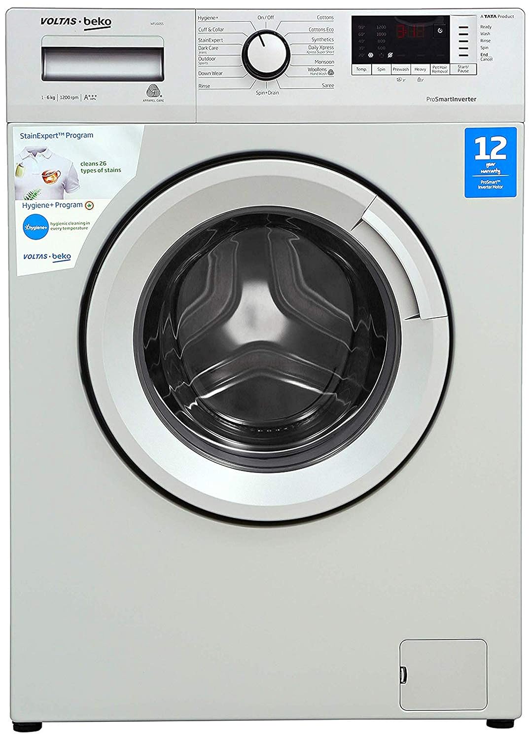 Voltas Beko 6 Kg Inverter FullyAutomatic Front Loading Washing Machine