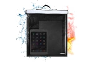 HODUFY Extra Large Faraday Bags for Laptop, 16'' X 19'' Faraday Cage with Handle & Reflective Strip, Faraday Key Fob Protector Waterproof & Fireproof, RFID Bag, Car Key Signal Blocker