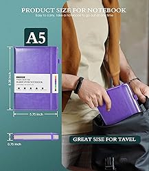 Ansopu Lined Journal Notebook for Writing, A5 100
