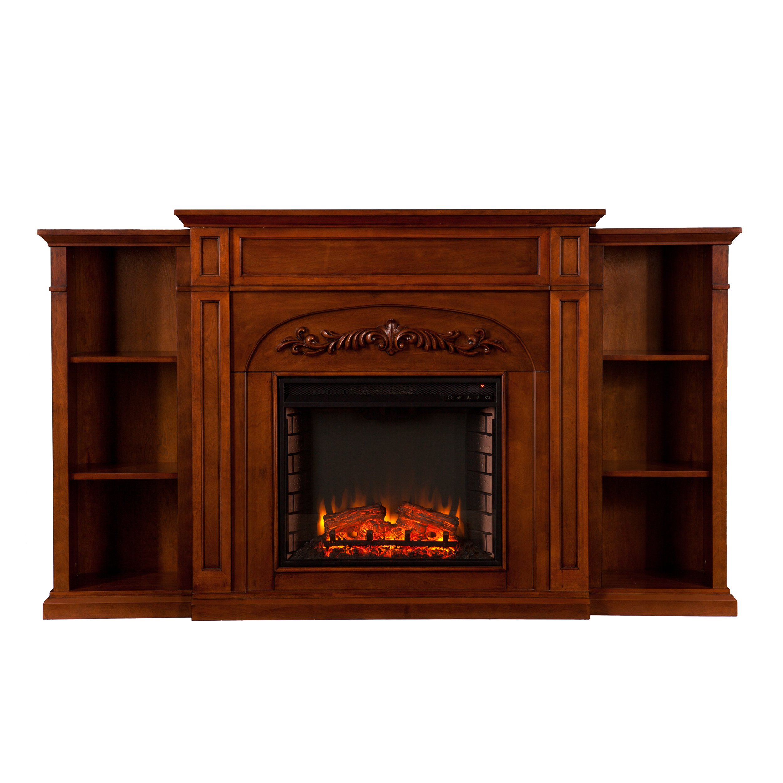 Sei Furniture Chantilly Electric Bookcases Fireplace Autumm Oak Buy Online In Andorra At Andorra Desertcart Com Productid 91525001
