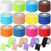 Amazon.com: BBTO 15 Rolls Waterproof Breathable Kinesiology Tape ...