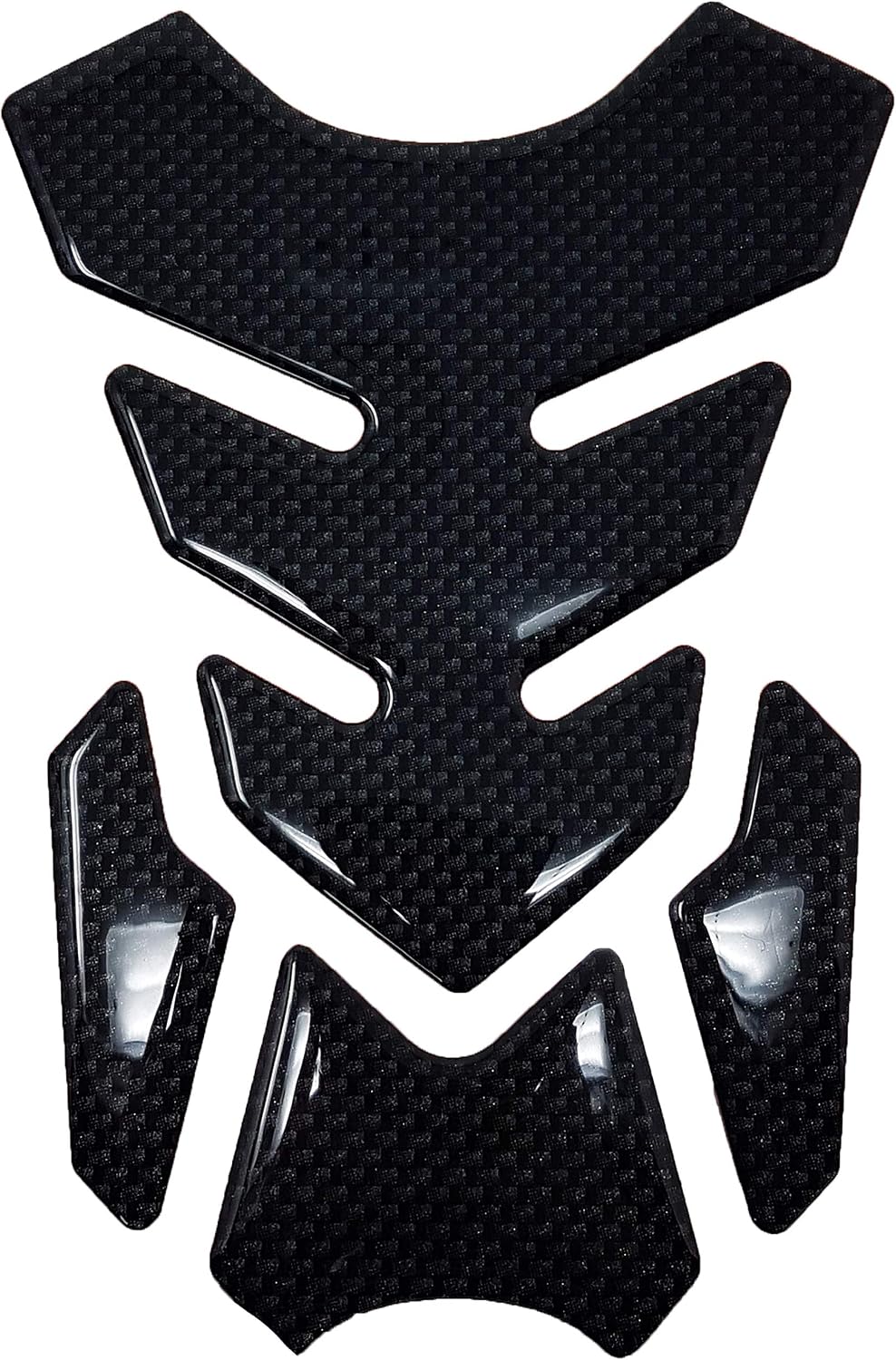 4R Quattroerre 18169 Adhesive 3D Tank Pad, Full, Carbon Look