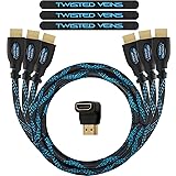 Twisted Veins HDMI Cable 1.5 ft, 3-Pack, Premium
