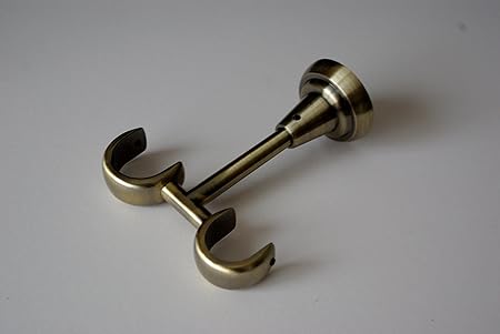 Ceiling Curtain Pole Bracket Antique Gold O25mm O30mm Pack Of