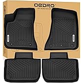 OEDRO Floor Mats for 2011-2023 Dodge Charger AWD & Chrysler 300 RWD (NOT for AWD), Custom Fit Dodge Charger Accessories All Weather Front & 2nd Seat Floor Liners, Black Car Mats