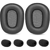 B350 XT Earpads for BlueParrott B350-XT Noise Cancelling - Mic Foam Kit | B350XT Replacement Ear Cushions with Designed for Truck Drivers Accessories Ear Pads, Black