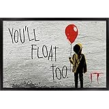 amazon com it 2017 movie poster stephen king pennywise 24in x 36in posters prints amazon com it 2017 movie poster