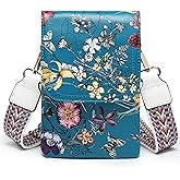 VONMAY Vegan Leather Small Crossbody Bags for Women, 3 Compartment Cell Phone Wallet Purses with Adjustable Guitar Strap | Vegan Leather, Small, 3 Compartment, Adjustable Guitar Strap