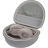 RIYADAone Hard Case Replacement for Beats Solo 4, Studio Pro, Solo3, Studio3, Solo2, Solo Pro Wireless Bluetooth On-Ear Headphones (Brown Case)