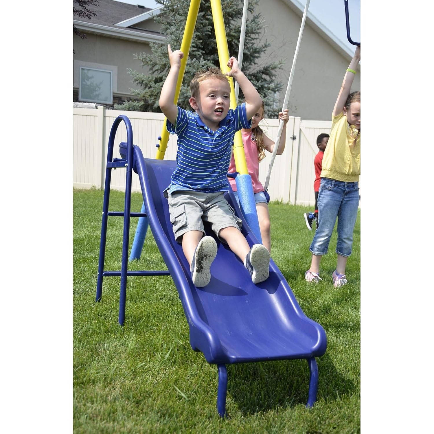 first swing set
