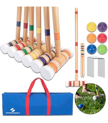 Lot De 3 Balles De Croquet En Bois 7cm - Rechange Pour Jeu De Jardin, Couleurs Vives | Parfait Pour Fêtes En Extérieur Et Loisirs Famille