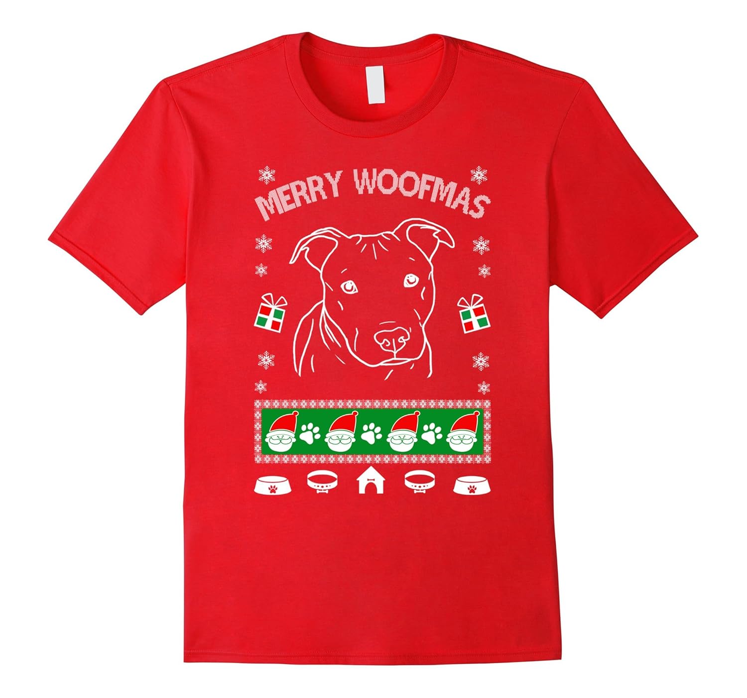 Pitbull Ugly Xmas sweater tshirt gift woman men kids-ANZ