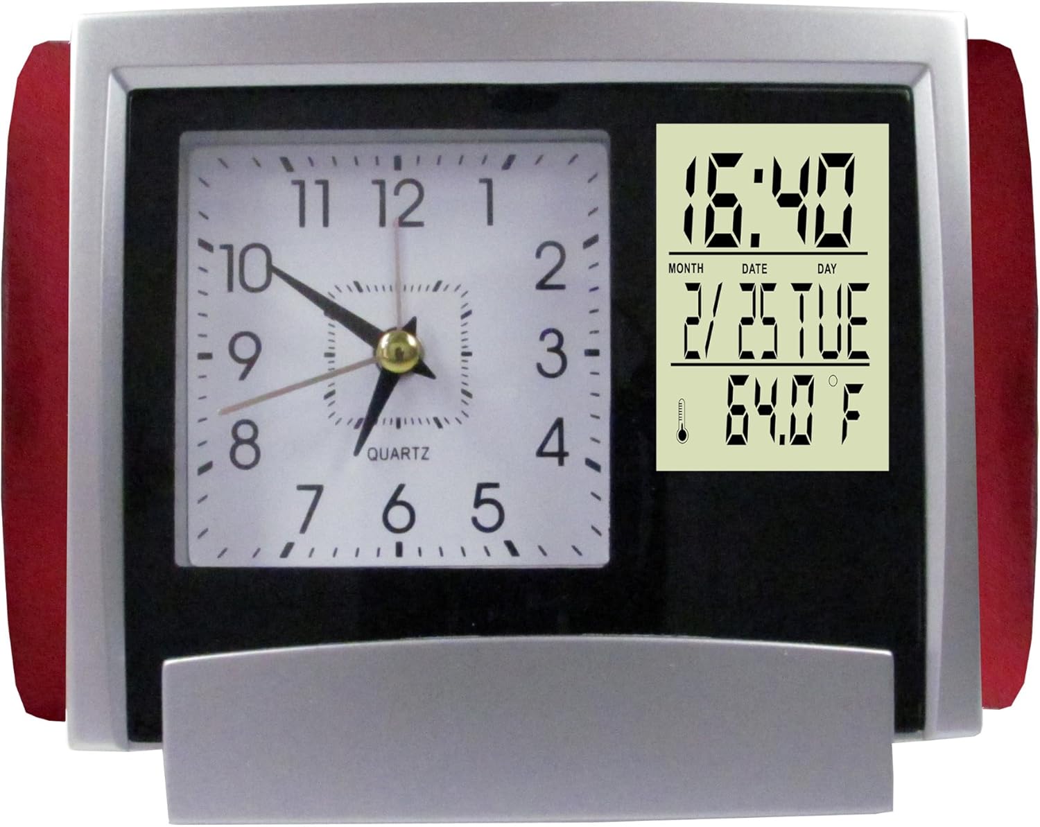 Hanslin Dual Digital Analog Clock Amazon.co.uk Kitchen & Home