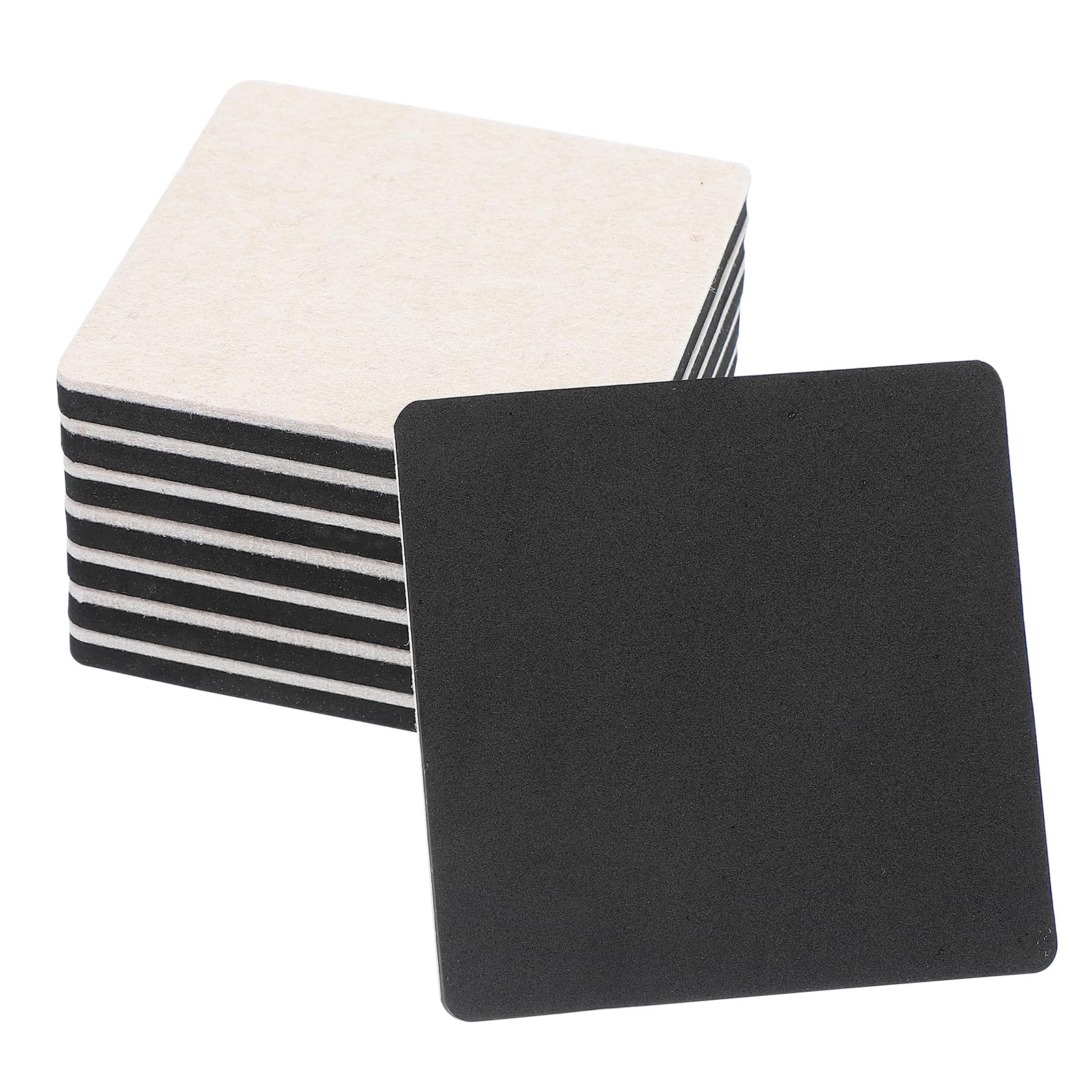 PATIKIL 5 Inch Felt Furniture Sliders, 8 Pcs Square Furniture Movers Slider Reusable Moving Pads Floor Protectors for Cabinet Table Carpet Sofa Couch, Beige