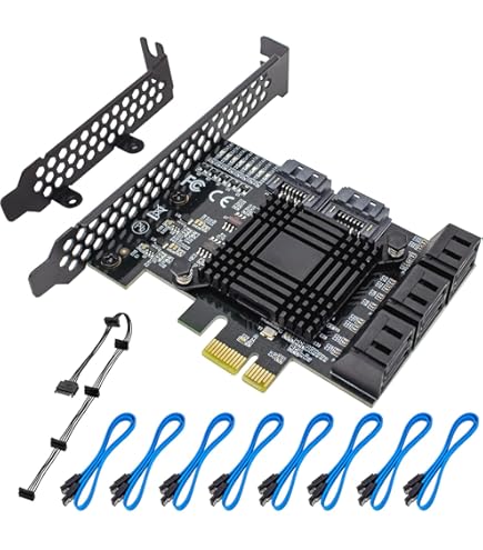 PCIe x1 カード 10枚セット Amazon.com: BEYIMEI PCIE 1X SATA Card 10 Ports,6 Gbps SATA 3.0
