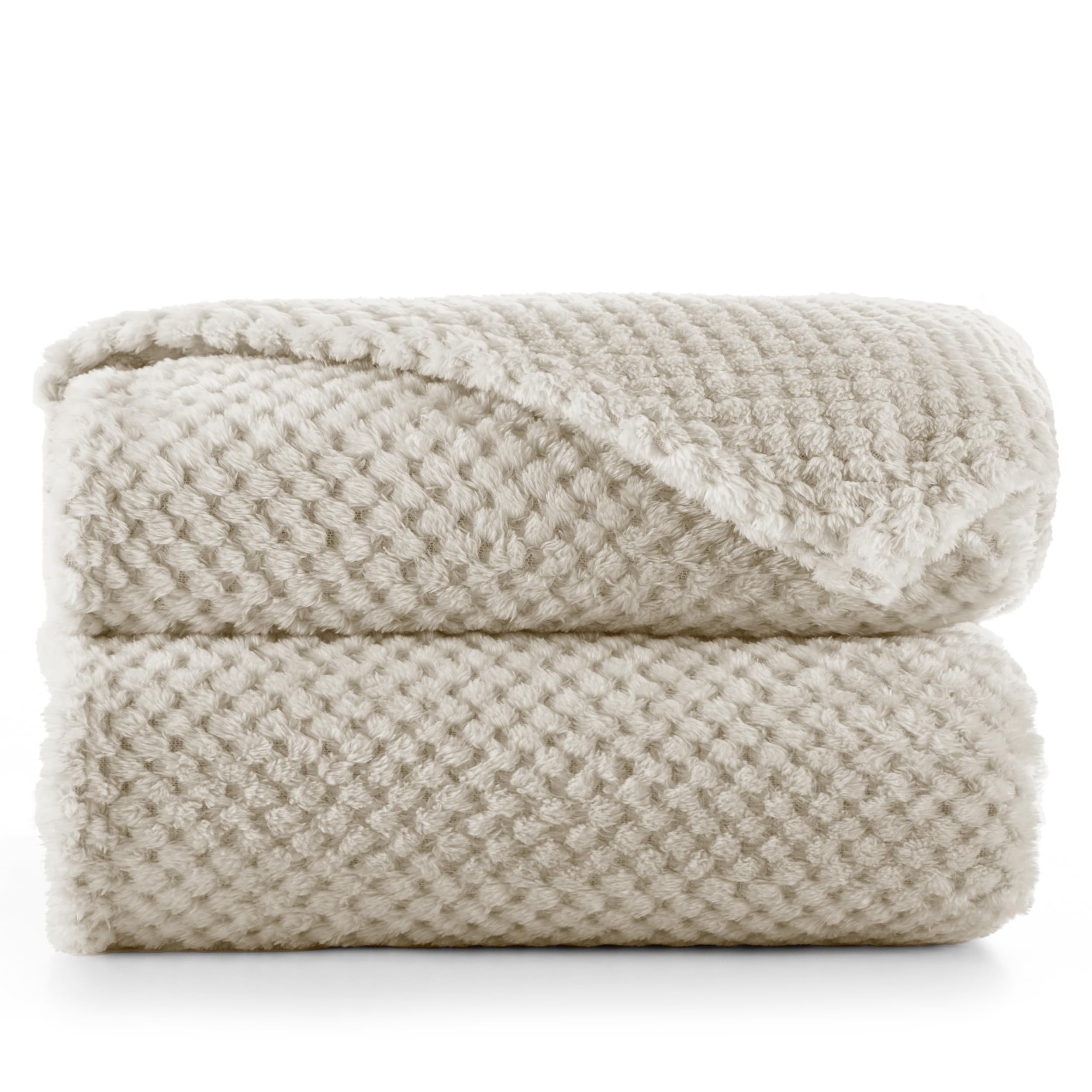 DecoKing Scandanavian style Blanket microfibre cosy Blanket Fleece bedspread Soft smooth Cuddly, Microfibre, cappuccino, 170 x 210 cm โ image 1