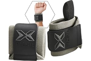 PICSIL Cross Training Wrist Wraps, Strong Wrist Support with Thumb Loop, Flexible Wrap Made of Stretch Cotton, Ideal for Weightlifting, Boxing, Workout, For Men and Women (Green)