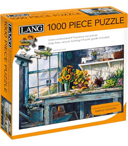 LANG Puzzle de luxe 1000 pièces neige et cacao (5043107