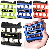 FitBeast Finger Strengthener, Finger Exerciser, Hand Exerciser for Improve Dexterity and Strength in Fingers, Hands, Forearms&ndash;Grip Strength Trainer for Musicians, Climbers