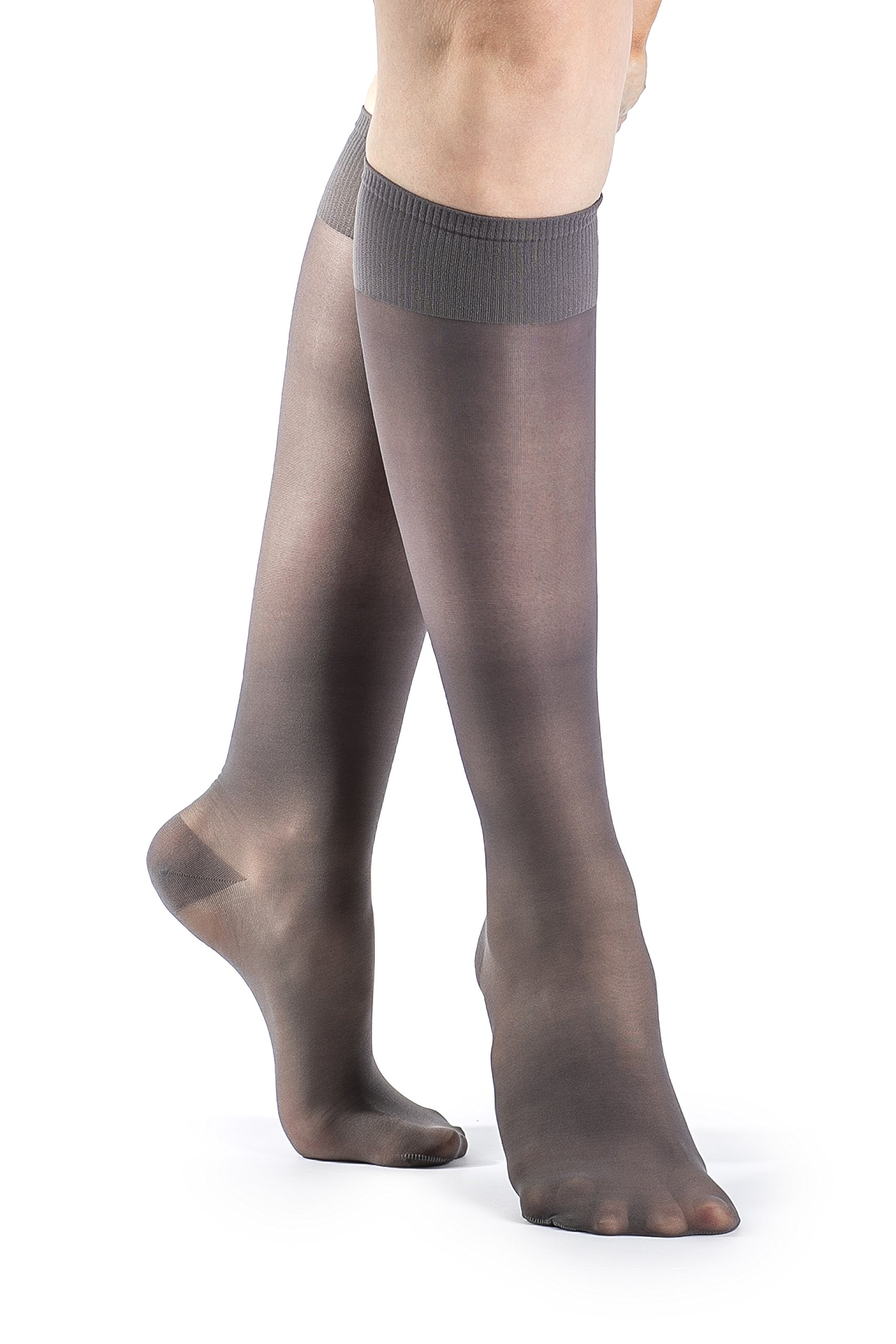 SIGVARIS Women's SHEER FASHION 120 Closed Toe Calf