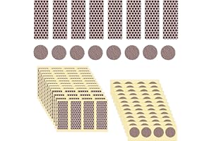 120pcs Adhesive Match Striker Papers, 60 Round & 60 Rectangle Match Striker Paper Stickers with Honeycomb Pattern for Matchbo
