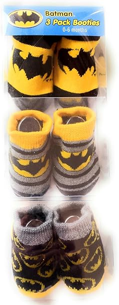batman baby booties