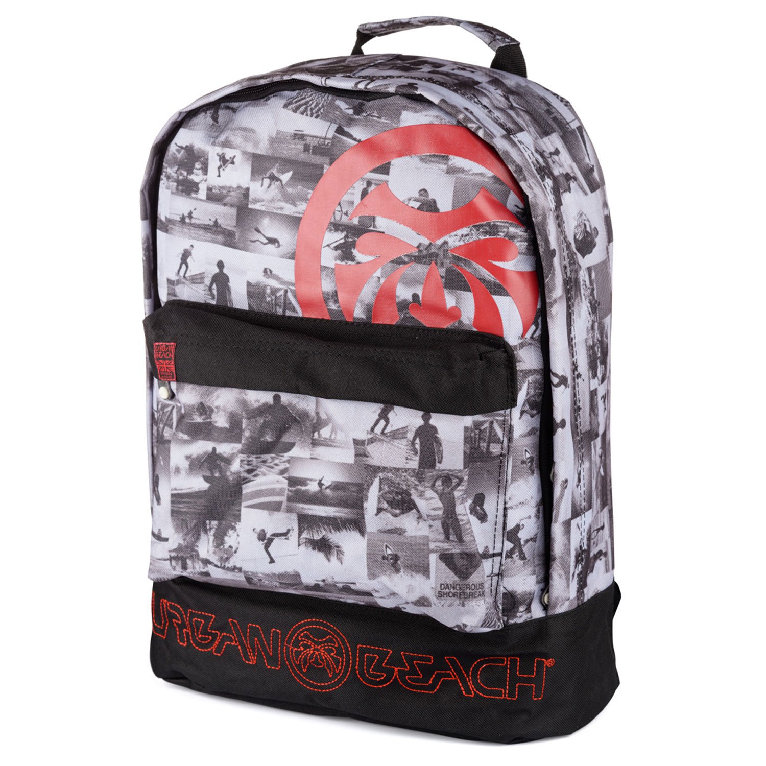 Urban Beach Men's Trekking Backpack Collage Rucksack, 20.6 L - Black, 44 cm