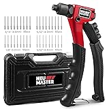 NEU MASTER Rivet Gun with 200Pcs Rivets, Manual